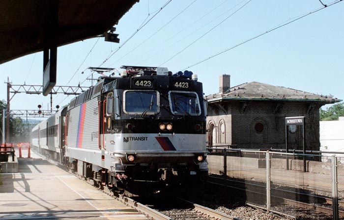 The Morristown, N.J. train depot as it appeared on Aug. 15, 2003.