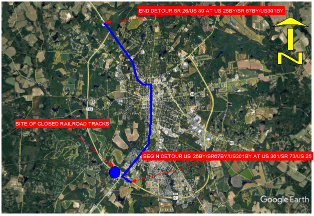 Georgia Planning Five-Day Closure for Georgia Southern Railway Crossing Improvements