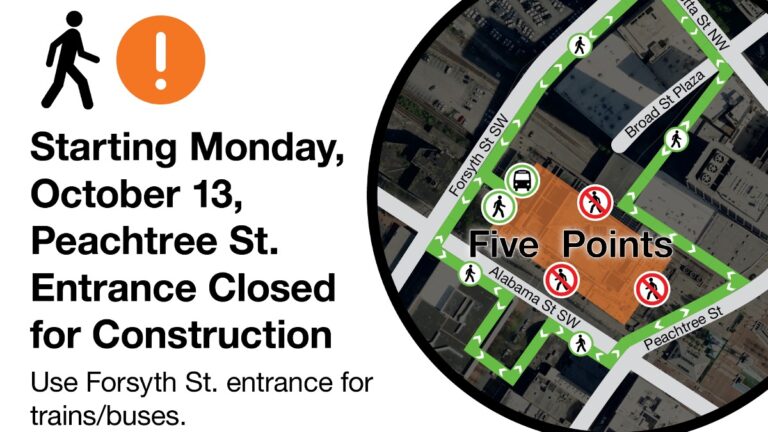 Next Phase of MARTA’s Five Points Transformation Starts Oct. 13