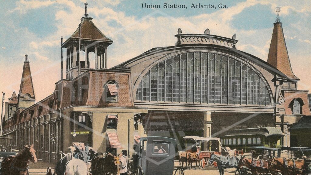 A Postcard View of Atlanta’s 1871 Union Station