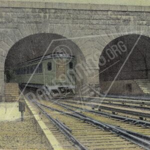 A Postcard View of the Pennsylvania Railroad Tunnel Beneath the Hudson River