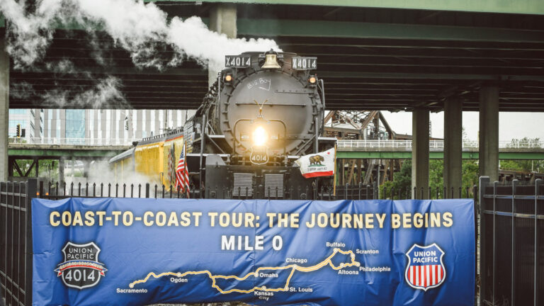 Union Pacific’s Famed Big Boy Kicks Off America 250 Tour from Historic Transcontinental Site