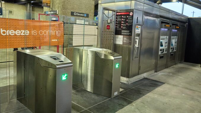 Better Breeze faregates and ticket vending machines