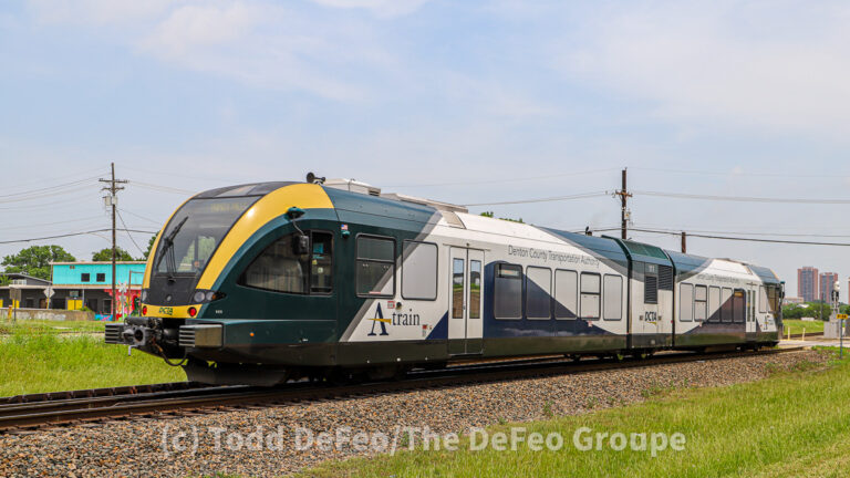 The A-train in Denton, Texas.