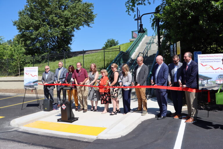 VRE Cuts Ribbon on Improvements to Fredericksburg Station