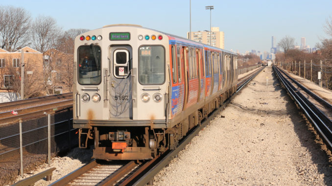 CTA Green Line at Oak Park