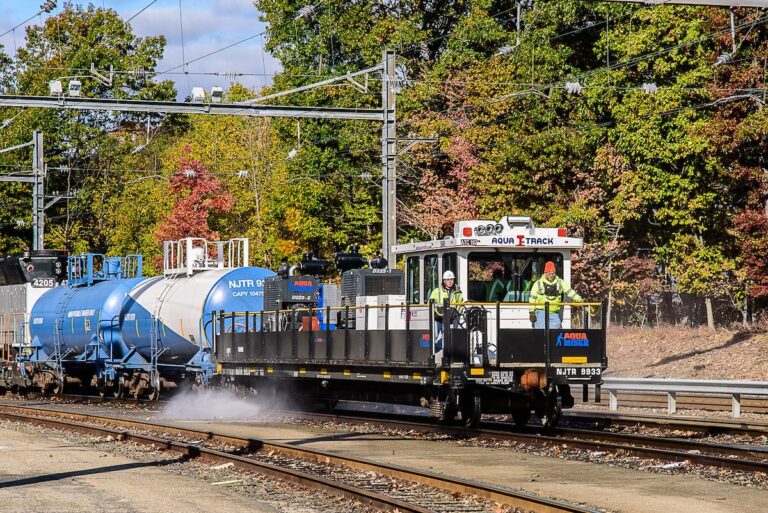 NJ Transit Kicks Off Annual Use of AquaTrack Machines to Clean Tracks