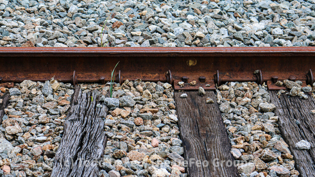 Railroad tracks in Ringgold, Georgia.