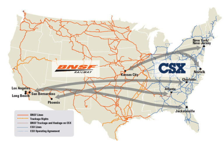 BNSF, CSX Announce New Intermodal Services