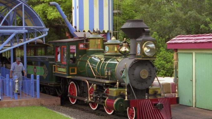 The Lilly Belle locomotive at Walt Disney World